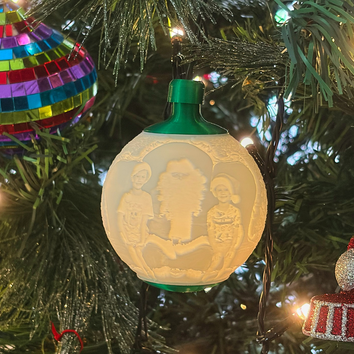 Personalised Christmas Bauble – 70mm