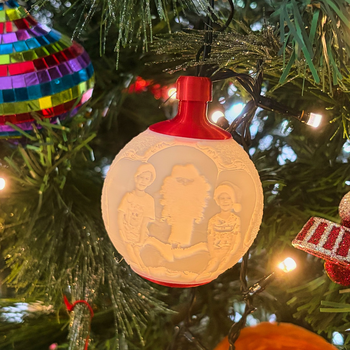 Personalised Christmas Bauble – 70mm